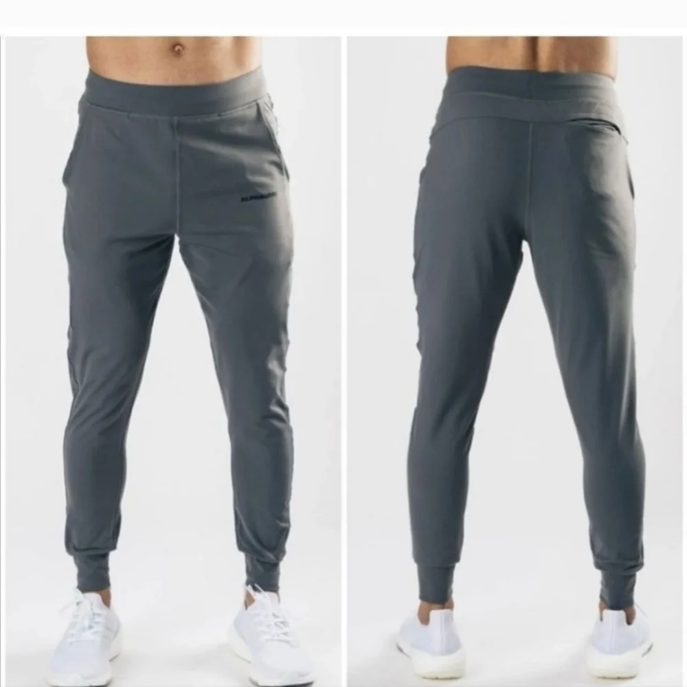 Mens Alphalete premium Joggers Black Large